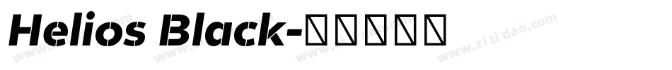 Helios Black字体转换